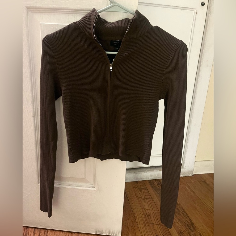 Long Sleeve Zip Up From Ross, Color is Brown, Brand New comes with Tag